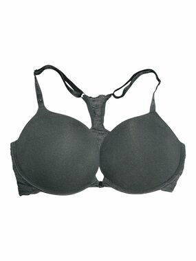 Victoria's Secret Black Racerback Molded T-Shirt Bra Size 36 DD